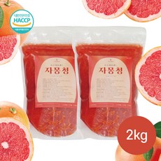프리미엄 수제과일청 자몽청 2kg (1kg+1kg), 1kg+1kg, 2개, 1개입