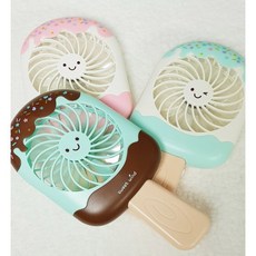 밍몽 (무료배송) 아이스크림선풍기 휴대용손선풍기 USB 여름 더위 선풍기 바람 간편