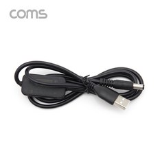 Coms TB074 USB 전원 (DC 5.5) 케이블 1M 5V to 12V 승압, 1개