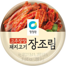 백앤 대상 청정원 고추장맛 돼지고기 장조림, 3개, 95g