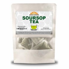 [까미마켓] Source Nutrition Soursop Tea - 순수 그라비올라 차 잘리고 체로 쳐진 잎 아세토제닌 함량이 높음 재밀봉 가능한 파우치가 있는 티백 30개(사워솝