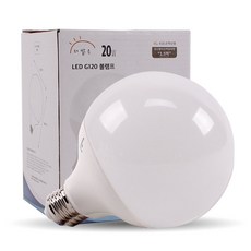 LED 더 밝은 볼전구 볼램프 20W G120 3colors, 전구색, 1개