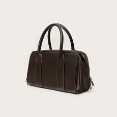 킨더살몬 Double Zipper Tote Bag Dark-Brown - 킨더살몬