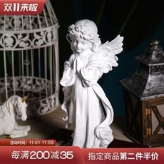 인테리어 소품 장식품 장식 인형 못난이 소두 맨타 유럽풍 빈티지 화이트 엔젤 조각 석고, 14 승리의 여신대호