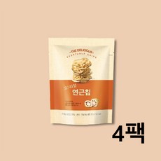 오 리얼 연근칩 국내산 연근 원물간식, 4개, 30g