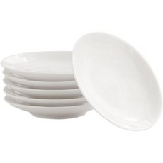 사이즈카토 6pcs 백자 다도 액세서리 티컵 트레이 티백 코스터