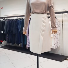 더아이잗컬렉션 펄장식사선러플스커트CJAA0SK06