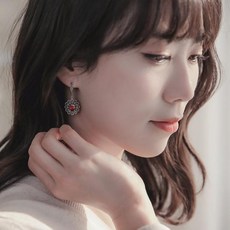 가넷드롭귀걸이