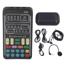 외장 USB 사운드 카드 어댑터 크리에이티브 블라스터 서라운드 게이밍 I9 보이스 체인저 다기능 휴대용 녹음 미니 게임 앵커 컴퓨터용, 1개