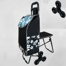 부엉이의자카트 휠 수납력 장바구니의자 쉼 마트