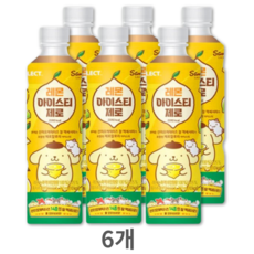 산리오 레몬 아이스티 폼폼푸린 세븐일레븐 제로 음료수 참악세사리, 6개, 350ml