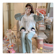 티피 임산부 파자마 여성 모유 수유 임신 중 모유 수유 슈트