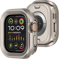 Amizee 2 in 1 메탈 러기드 케이스 Apple Watch 울트라 2울트라 49mm 알루미늄 충격 방지 보호 범퍼 커버 iWatch 오리지널, Original