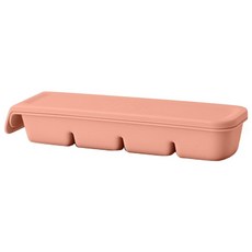 Firgi 雙重密封副食品4格分裝盒 灰粉色 200ml, 1個