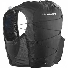 살로몬 액티브 스킨 8 등산 가방 백팩 배낭, 블랙