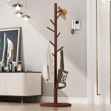 Tom Stand Hanger 硬木立式堅固木衣架, 棕色