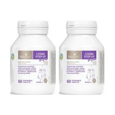 bioisland LYSINE STEP UP for Youth 바이오아일랜드 호주 라이신 스텝업 청소년용 60정 2팩, 2개, 60개