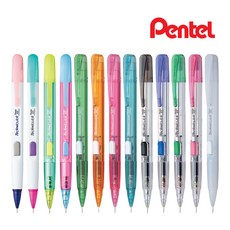 펜텔 Pentel 테크닉 클릭 샤프 0.5mm 컬러세트 13개입, 13개입 테크니클릭 컬러 세트 (PD105)