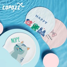 남녀공용 수상 배럴수영모 스포츠 수영 모자 귀 보호 긴 머리 대형 수영장 전문 방수 모자, Unicorn