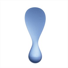 LEQILE-12뒤집어지지 않는 숟가락 텀블러 밥숟가락 붙지 않는 밥 주방 스탠드밥숟가락, 식품 등급 플라스틱, 1개, blue