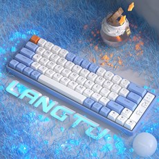 [CHENG YI] LANGTU GK-65 무선 기계식 키보드 WIN IOS 듀얼 시스템 지원OK 2.4G+유선+블루투스 3가지 연결 방식 가능