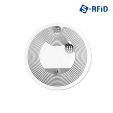 S-RFID NFC 스티커 투명 태그 칩 NTag213 라벨, 1개, 원형 NFC스티커 태그(No.213)