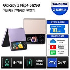 삼성전자 갤럭시 Z 플립4 5G 자급제 SM-F721N, 512GB, 그레이