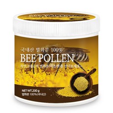 푸른들판 국내산 벌화분 먹는 꽃가루 꿀벌 벌꿀 건조 화분 비폴렌 비폴랜 분말 가루 100% 국산, 200g, 1통