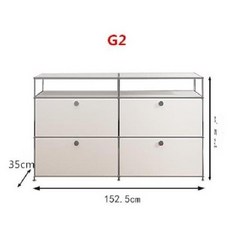 usm haller USM 유에스엠할러 거실 수납장 가구 모듈 장식장 서랍장 2단 G2