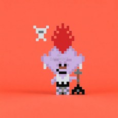 스티커형 보석십자수 트롤 바브 10X10 친구선물 입체그림 비즈꾸미기, 단품, 1개