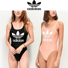 [해외] 미국정품 아디다스 adidas Trefoil Black One Piece Swimsuit 여자 스윔수트 원피스