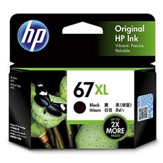 HP 67 XL 정품 잉크 카트리지 블랙 블랙 3YM57AA 3YM57AA[]