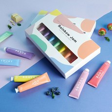 도담농장 마맘 레인보우 튜브잼 7종 선물세트 스프레드 답례품 간식선물 간식세트, 단품