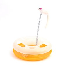 [힘찬쇼핑]마우스 원형레일 고양이 장난감 애묘장난감 움직이는애묘장난감 애견용품 고양이장난감 애견장난감, 1개, 상세페이지 참조