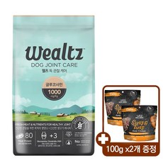 웰츠 독 관절케어 6kg+(사은품)(F)앱솔루트홀리스틱 독 서프&터프(양고기&연어) 100g x2개, 1개, 6kg