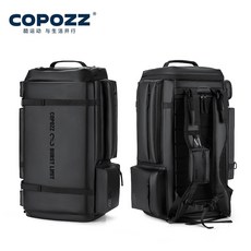 COPOZZ 스키백팩 보드가방 대용량 부츠백, 블랙 55L