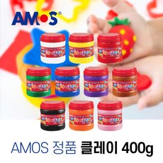 아모스 탱탱 아이클레이 600g 대용량 칼라점토 촉감놀이 점토공예, 흰색, 1개