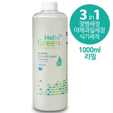 헬로그린 주방세제 1000ml(리필), 1000ml, 1개