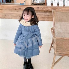 Sun siR 여아 패딩 겨울 패션 롱 코트