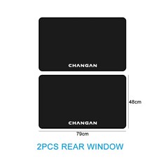 자동차 앞 유리 차양 쉐이드 커버 파라솔 장안 95 70 55 필터 85 35 2017 버퍼용 액세서리, 2pc rear-Style 1, 2개