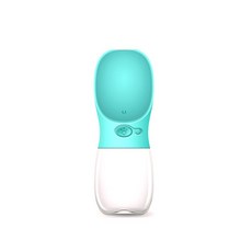 1pcs 애완 동물 강아지 물병 개를위한 휴대용 식수 피더 야외 여행 물병 개 물 그릇 애완 동물 용품, 550ML, 터키 옥, 1개