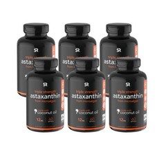 6개X 스포츠리서치 아스티잔틴 트리플 스트렝스 12mg 60소, 6개, 60정