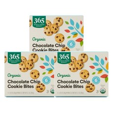 365 Whole Foods Market Chocolate Chip Cookie Bites 홀푸드마켓 초콜릿 칩 쿠키 바이트, 3개, 179g