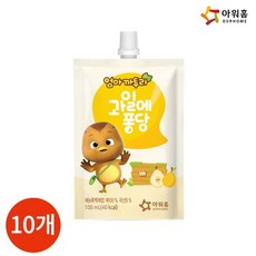 아워홈 엄마까투리 과일에 퐁당 배 100ml x 10개, 단일, 단일옵션