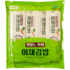 트레이더스 한우물 야채김밥920g(230gX4개입) 아이스박스+아이스팩/한끼식사대용/직장인/운동선수/학생, 920g, 1개