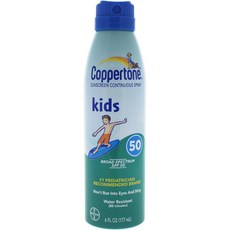 Coppertone 선스크린 Continuous 스프레이 SPF50 170g, 3개