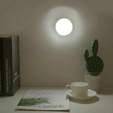 제이알기어 무선 LED 건전지 센서등 수유등, LED건전지 센서등 웜화이트(3000K)
