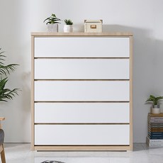 보루네오 엘리브 5단 NEW BIG 2 빅 서랍장 1000/1200, 1000 사이즈, 오크화이트_hw031-1