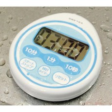 dretec 드립 방지 타이머가있는 도리 테크 시계 최대 세트 99 분 50 초 블루 T-543BL, 상품명참조, 1개