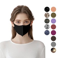 뉴 안티바 블랙 외 13종 빨아쓰는 귀편한 발수 항균 자외선차단 3D 입체 방한 운동용 국내생산 연예인 패션 마스크 5+1 M/L/XL, M